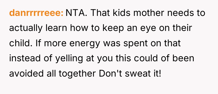 danrrrrreee NTA. That kids mother needs to actually learn how...