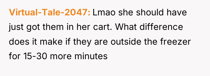 Virtual-Tale-2047 Lmao she should have just got them in her...
