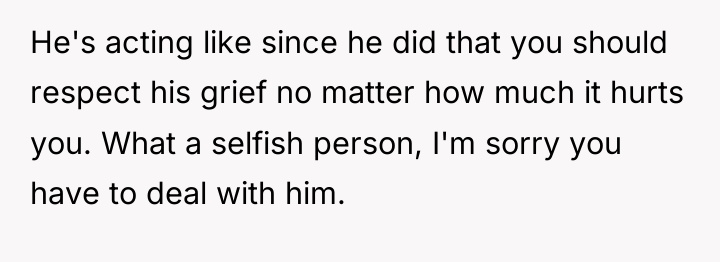 He's acting like since he did that you should respect...