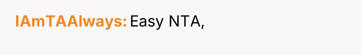 IAmTAAlways Easy NTA,