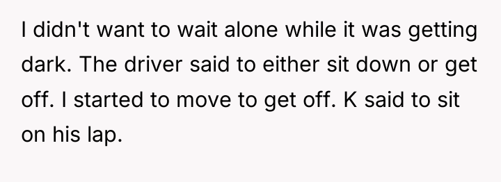 I didn't want to wait alone while it was getting...