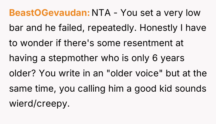 BeastOGevaudan NTA - You set a very low bar and...