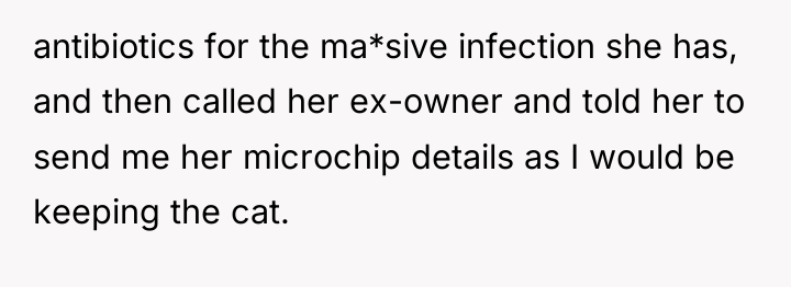 antibiotics for the ma*sive infection she has, and then called...