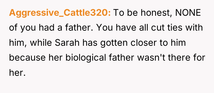 Aggressive_Cattle320 To be honest, NONE of you had a father....