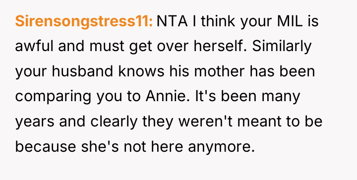 Sirensongstress11 NTA I think your MIL is awful and must...