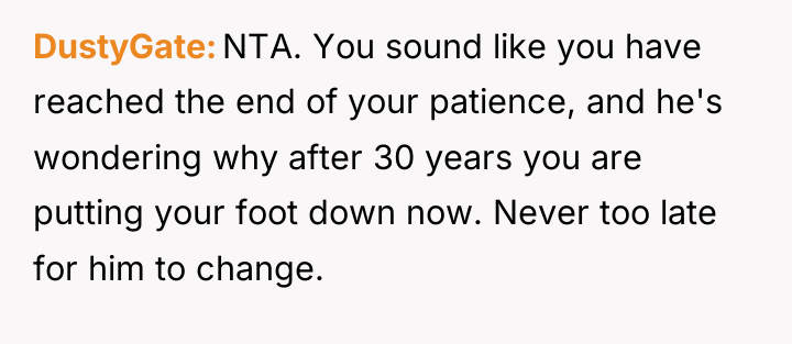 DustyGate NTA. You sound like you have reached the end...