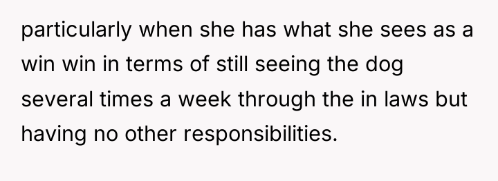 particularly when she has what she sees as a win...