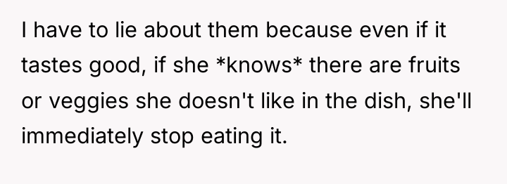 I have to lie about them because even if it...