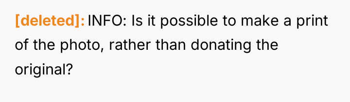 [deleted] INFO: Is it possible to make a print of...