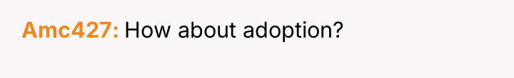 Amc427 How about adoption?
