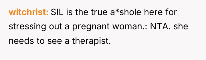 witchrist SIL is the true a*shole here for stressing out...
