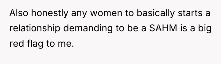 Also honestly any women to basically starts a relationship demanding...