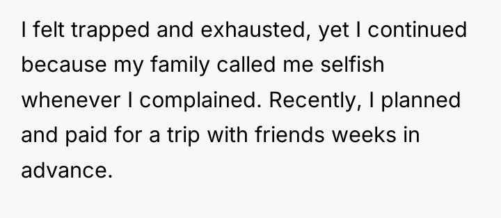 I felt trapped and exhausted, yet I continued because my...