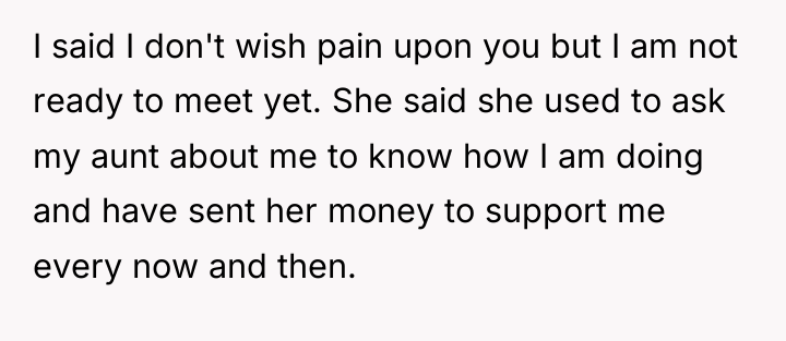 I said I don't wish pain upon you but I...