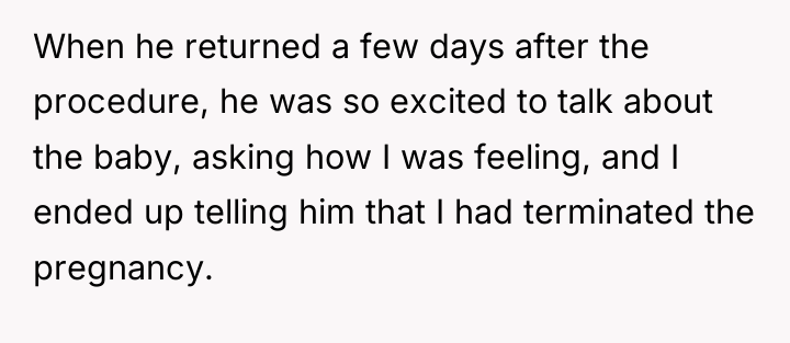 When he returned a few days after the procedure, he...
