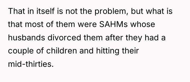 That in itself is not the problem, but what is...