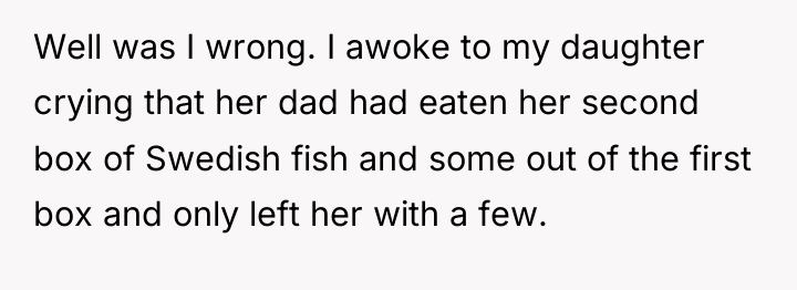 Well was I wrong. I awoke to my daughter crying...