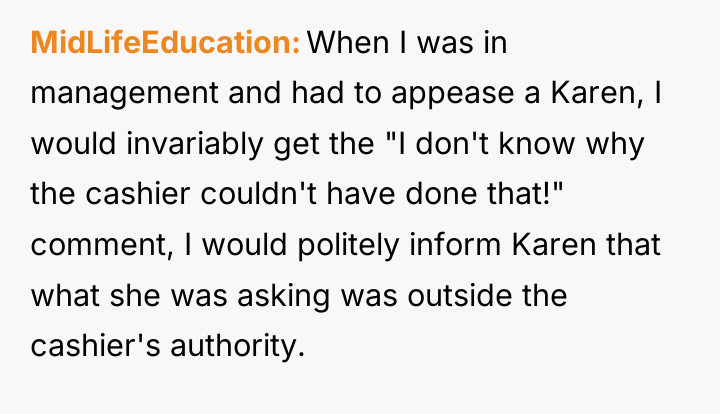 MidLifeEducation When I was in management and had to appease...