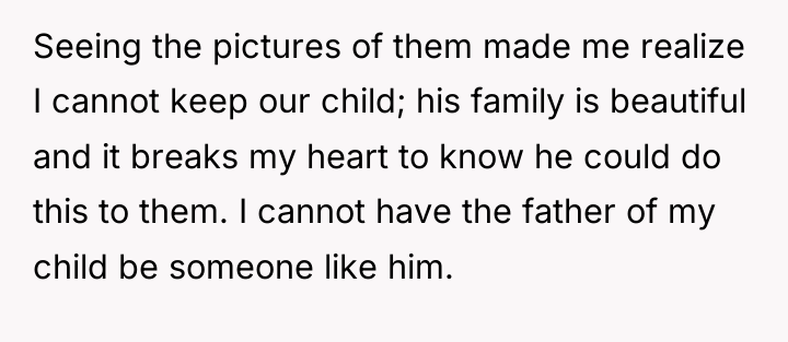 Seeing the pictures of them made me realize I cannot...