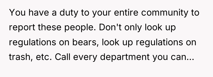 You have a duty to your entire community to report...