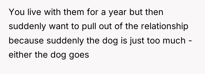 You live with them for a year but then suddenly...