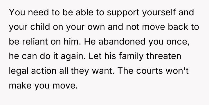 You need to be able to support yourself and your...