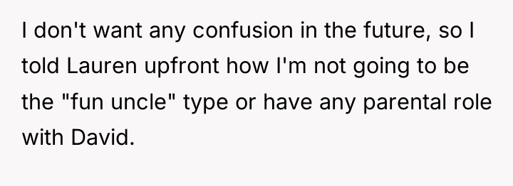 I don't want any confusion in the future, so I...