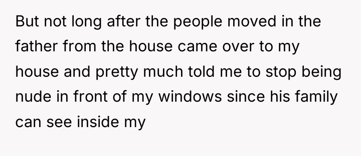 But not long after the people moved in the father...