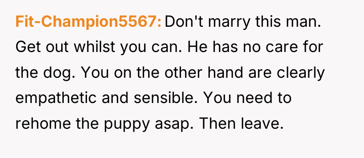 Fit-Champion5567 Don't marry this man. Get out whilst you can....