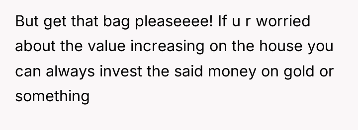 But get that bag pleaseeee! If u r worried about...