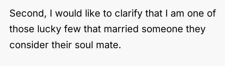Second, I would like to clarify that I am one...