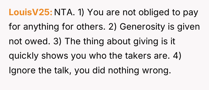 LouisV25 NTA. 1) You are not obliged to pay for...