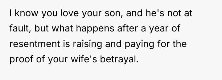I know you love your son, and he's not at...