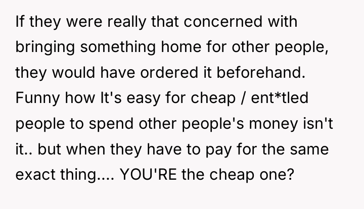 If they were really that concerned with bringing something home...
