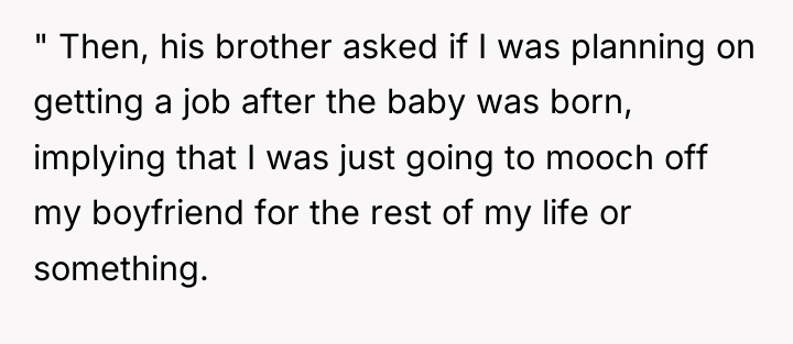 " Then, his brother asked if I was planning on...