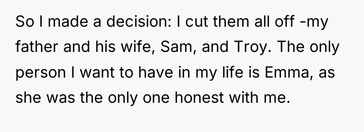 So I made a decision: I cut them all off...