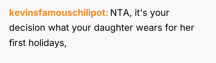kevinsfamouschilipot NTA, it's your decision what your daughter wears for...