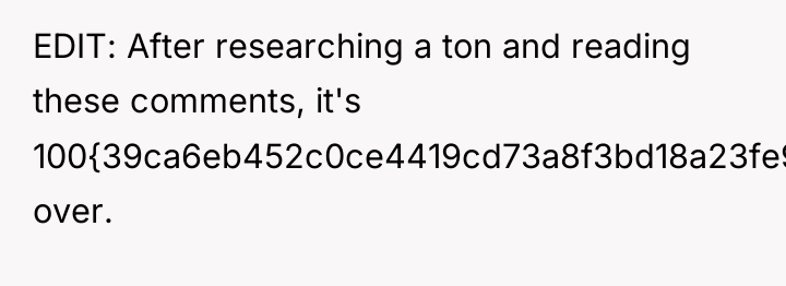 EDIT: After researching a ton and reading these comments, it's...