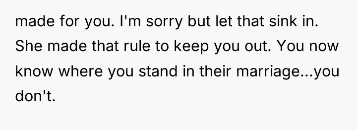 made for you. I'm sorry but let that sink in....