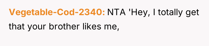 Vegetable-Cod-2340 NTA 'Hey, I totally get that your brother likes...