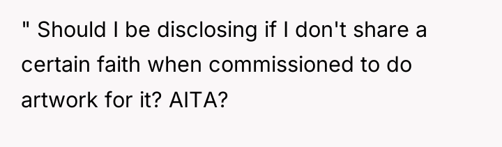 " Should I be disclosing if I don't share a...