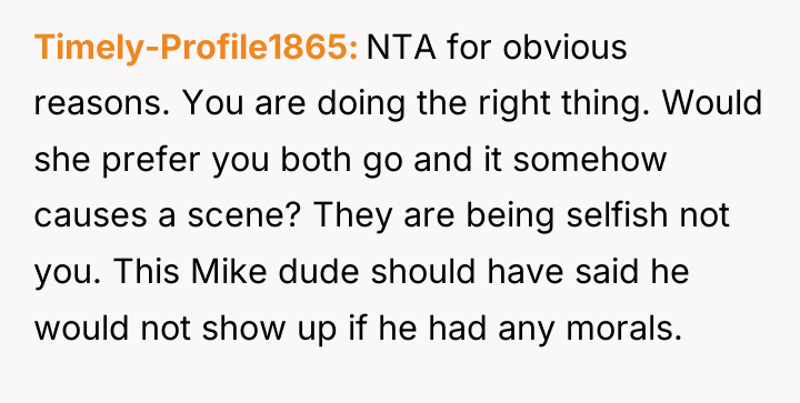 Timely-Profile1865 NTA for obvious reasons. You are doing the right...