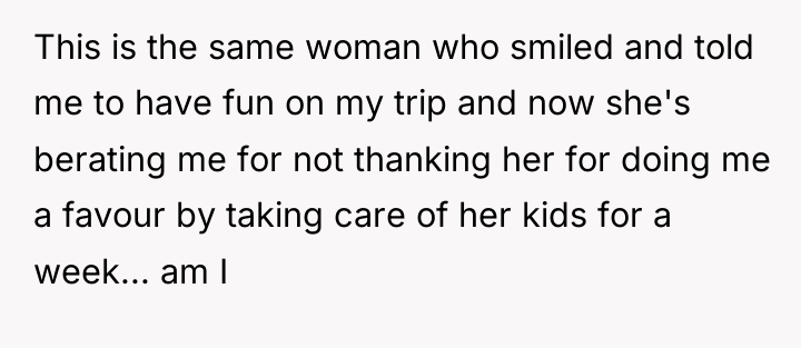 This is the same woman who smiled and told me...
