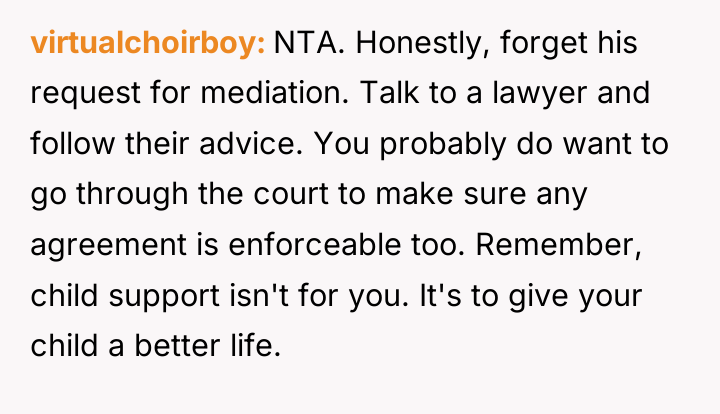 virtualchoirboy NTA. Honestly, forget his request for mediation. Talk to...