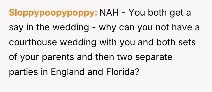 Sloppypoopypoppy NAH - You both get a say in the...