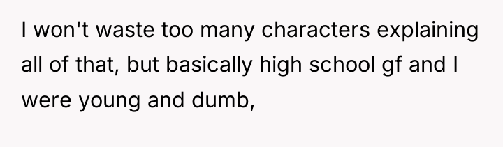 I won't waste too many characters explaining all of that,...