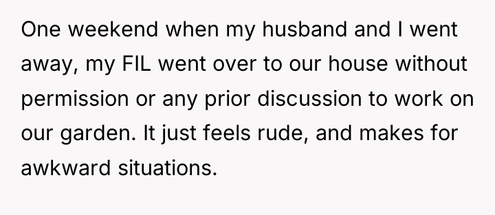 One weekend when my husband and I went away, my...