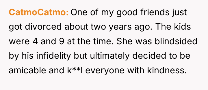 CatmoCatmo One of my good friends just got divorced about...
