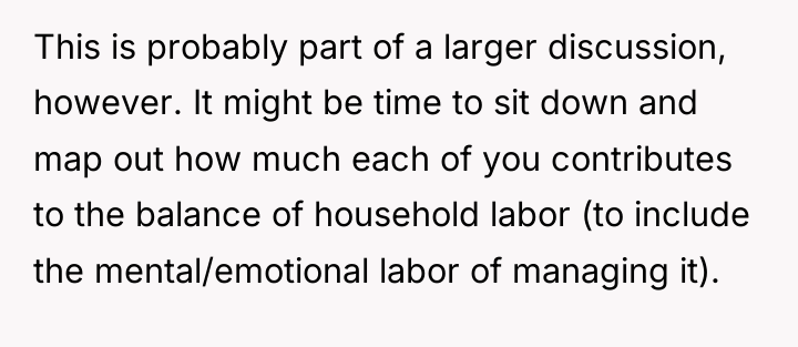 This is probably part of a larger discussion, however. It...