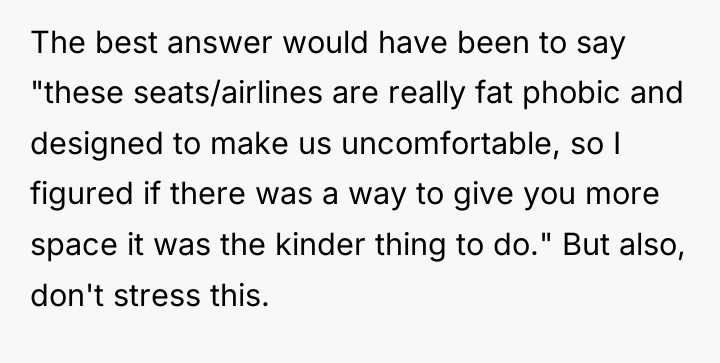 The best answer would have been to say "these seats/airlines...